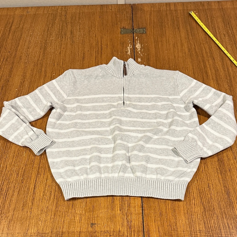 BRANDY MELVILLE Stripped Half Zip Sweater